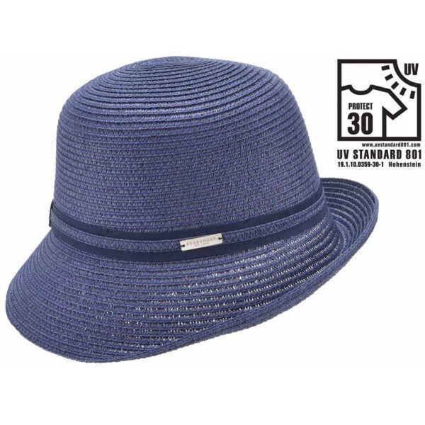 seeberger női szalma kalap kék