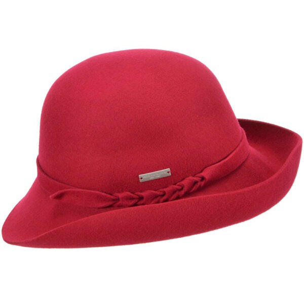 seeberger női gyapjú kalap piros