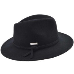 seeberger gyapjú kalap fekete