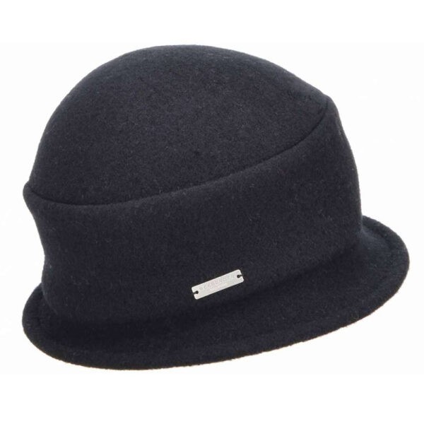 seeberger fekete gyapjú kalap