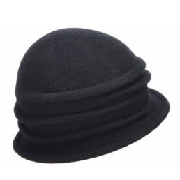 seeberger női gyapjú kalap fekete