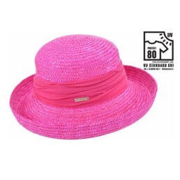 seeberger szalma kalap pink