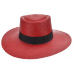 seeberger női panama kalap piros