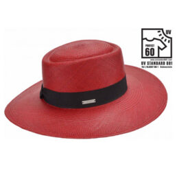 seeberger női panama kalap piros