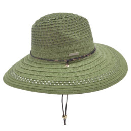 seeberger női szalma kalap zöld