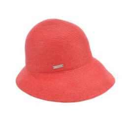 női seeberger piros szalma kalap