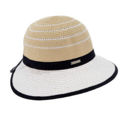 seeberger női szalma kalap natur-fehér