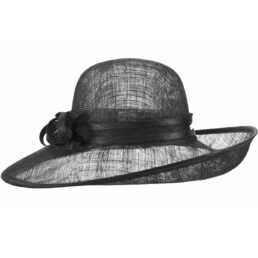 Seeberger női sizal alkalmi kalap fekete