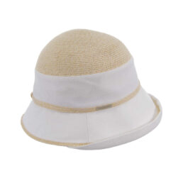 seeberger női szalma kalap fehér-len