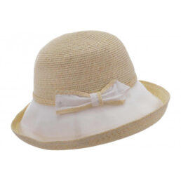 seeberger női szalma kalap masnis fehér